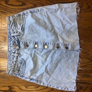 Super Cute Denim Button Up Skirt for Sale